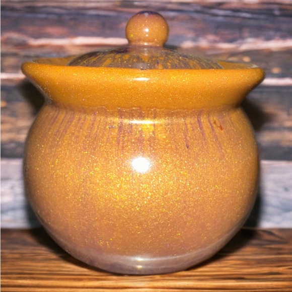 Gold & Purple Epoxy Jar with Lid - Picture 1 of 9